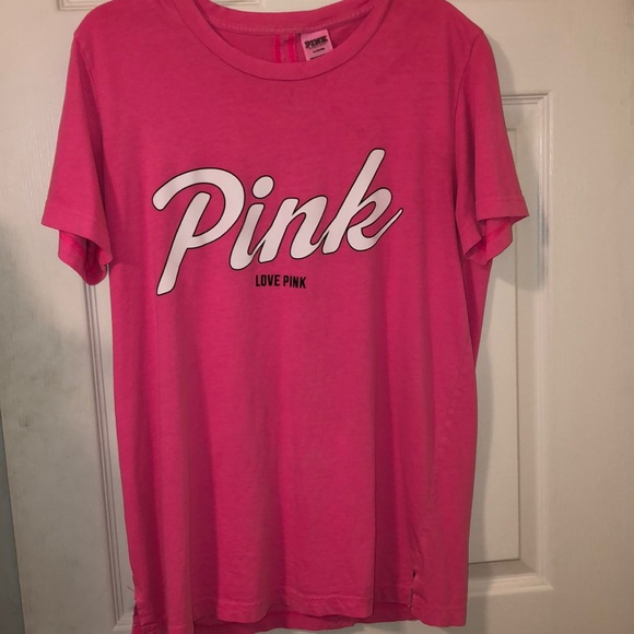 PINK Victoria's Secret Tops - Victoria secrets pink T-shirt medium